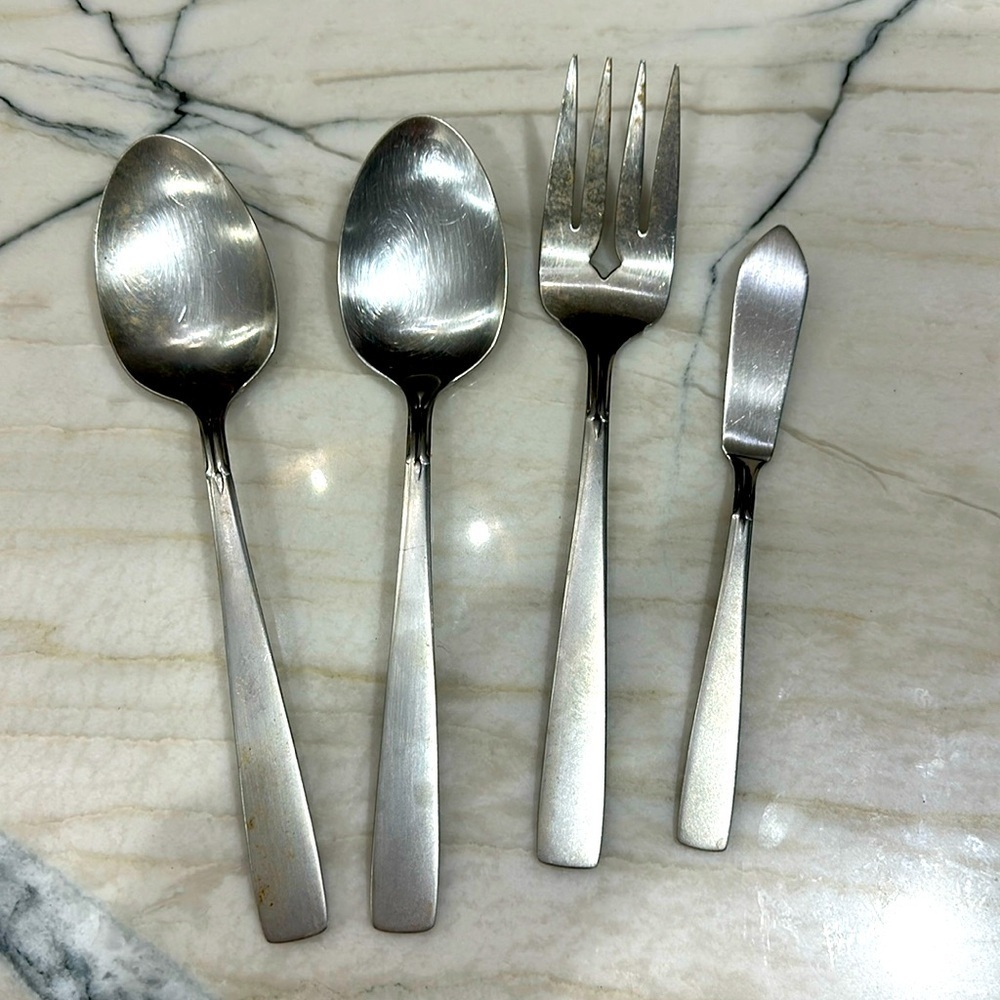 Oneida Satin Accent serving ware pieces Stainless Steel Replacement fork spoon